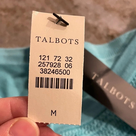 NWT Talbots Cardigan Sweater Cotton Rayon Blend size Medium - Picture 6 of 8